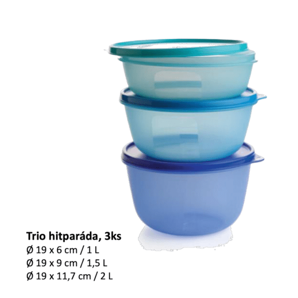 Trio hitparáda 3 ks Tupperware Nitra