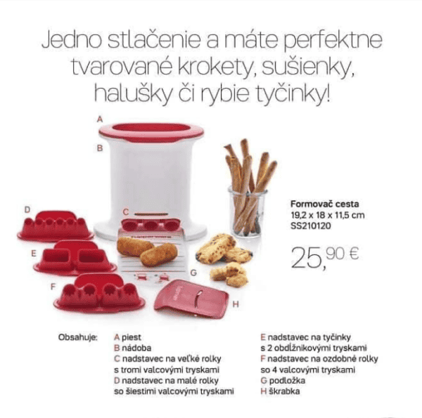 Formovač cesta - Tupperware